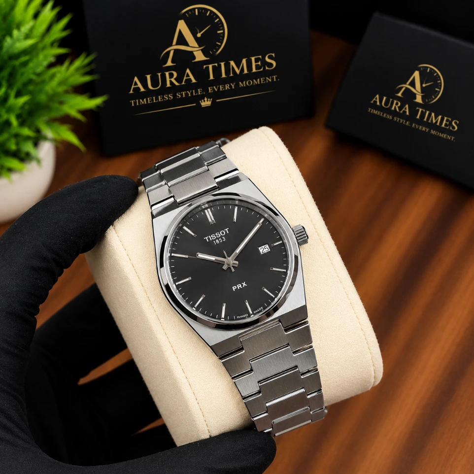 TISSOT PRX Black Dial Watch
