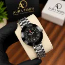 RADO Black Quartz Two-Tone Watch