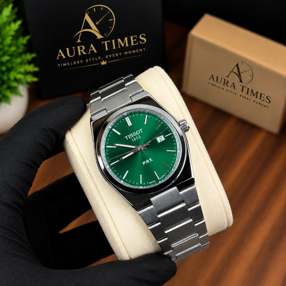 TISSOT PRX Green Dial Watch